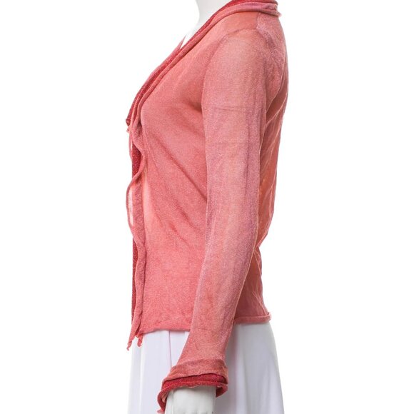 Roberto Cavalli Metallic Knit Cardigan, Size: M - Picture 2 of 3